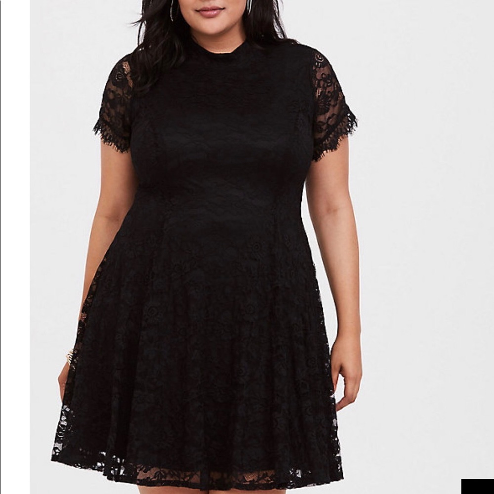 Torrid Black Lace Dress